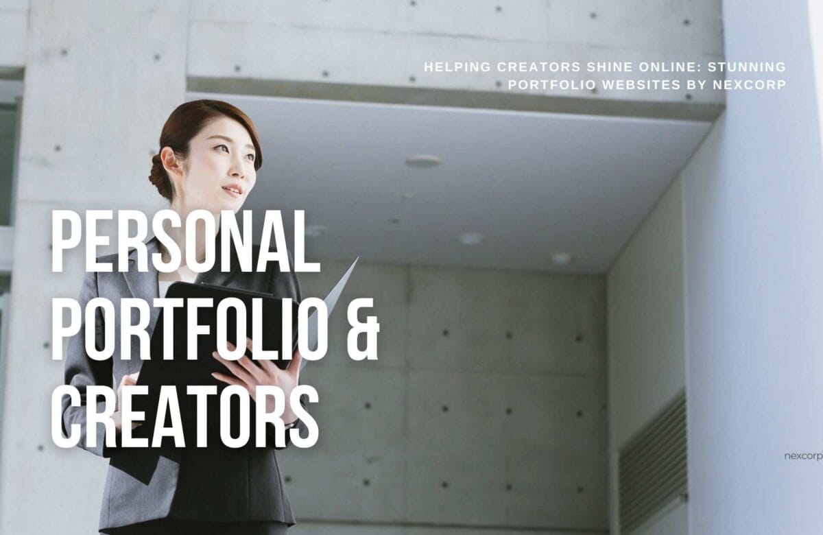 Helping Creators Shine Online: Stunning Portfolio Websites by NexCorp